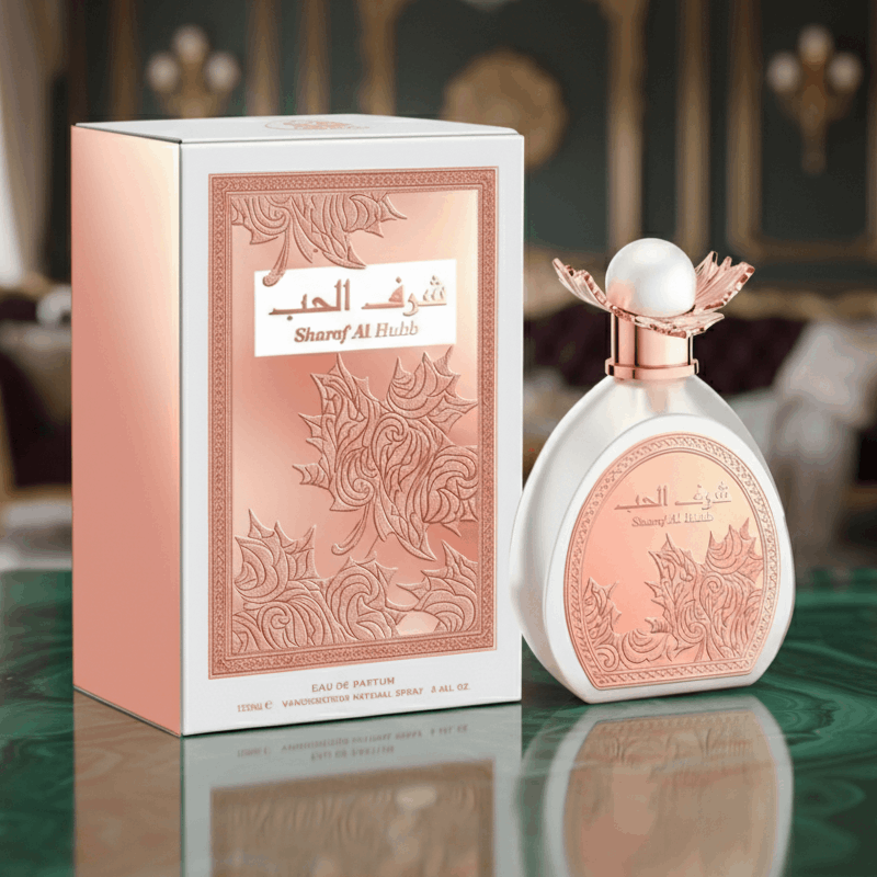 Eau De Parfum Sharaf Al Hubb 100ML - Elegancia Floral Amaderada Para El Día