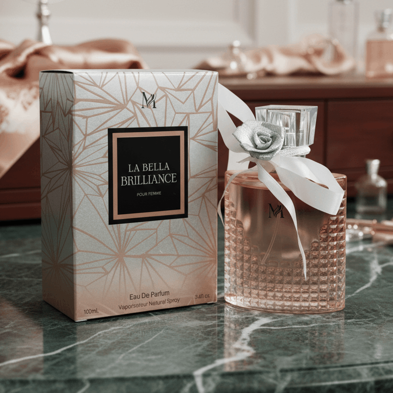 Eau De Parfum La Bella Brilliance 100ML - Fragancia Floral Frutal Para Mujeres