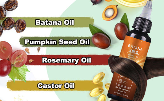 Aceite de batana para el crecimiento del cabello, fórmula líquida 4 en 1, aceite de semillas de romero, ricino y calabaza, fortalece, nutre el cabello dañado, regeneración natural del cabello para adelgazar el cabello