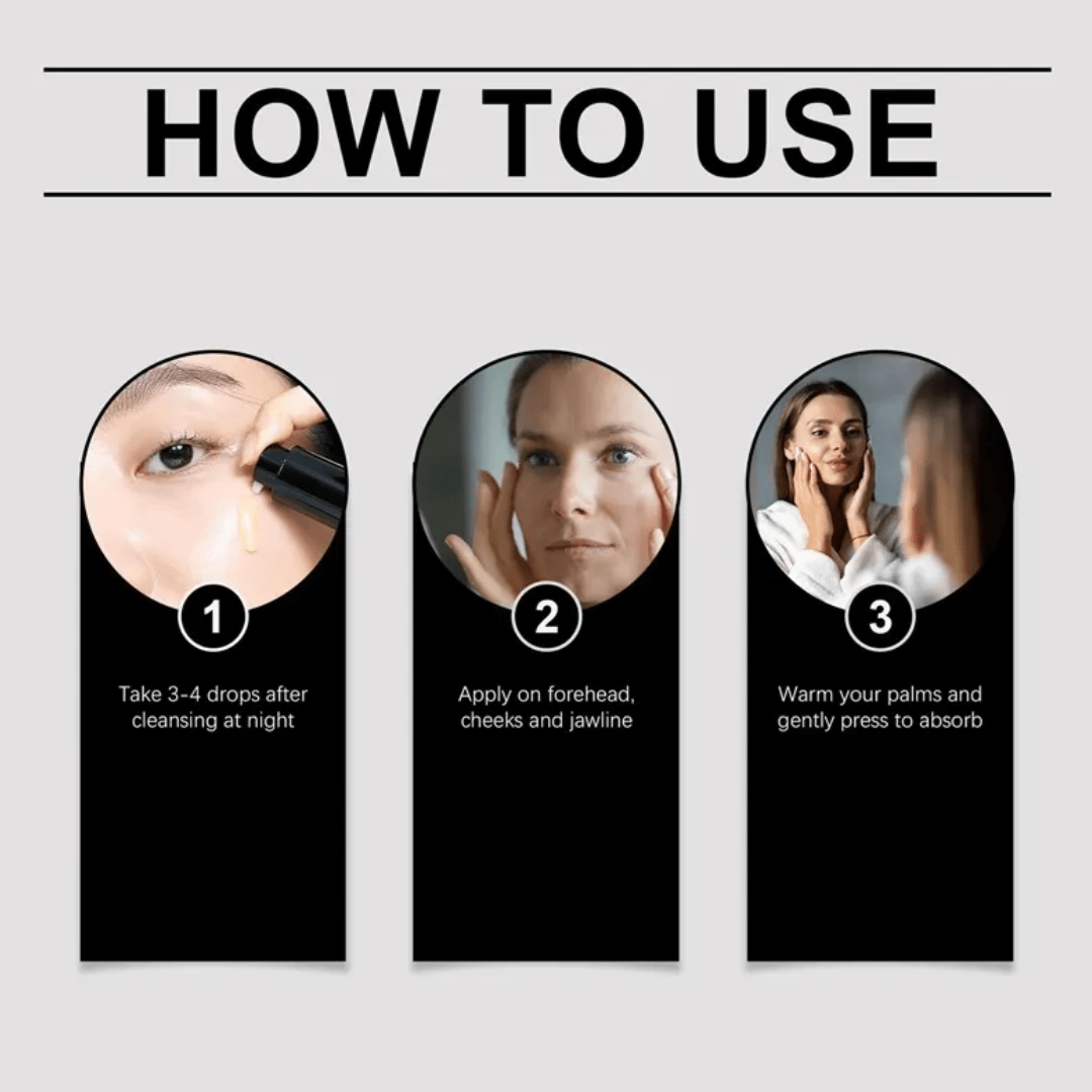 Sérum Facial Tensor con Retinol 0.1%, Péptidos y Pantenol 1% – Antiedad, Reafirmante, Reduce Arrugas y Mejora la Textura de la Piel – 30ml