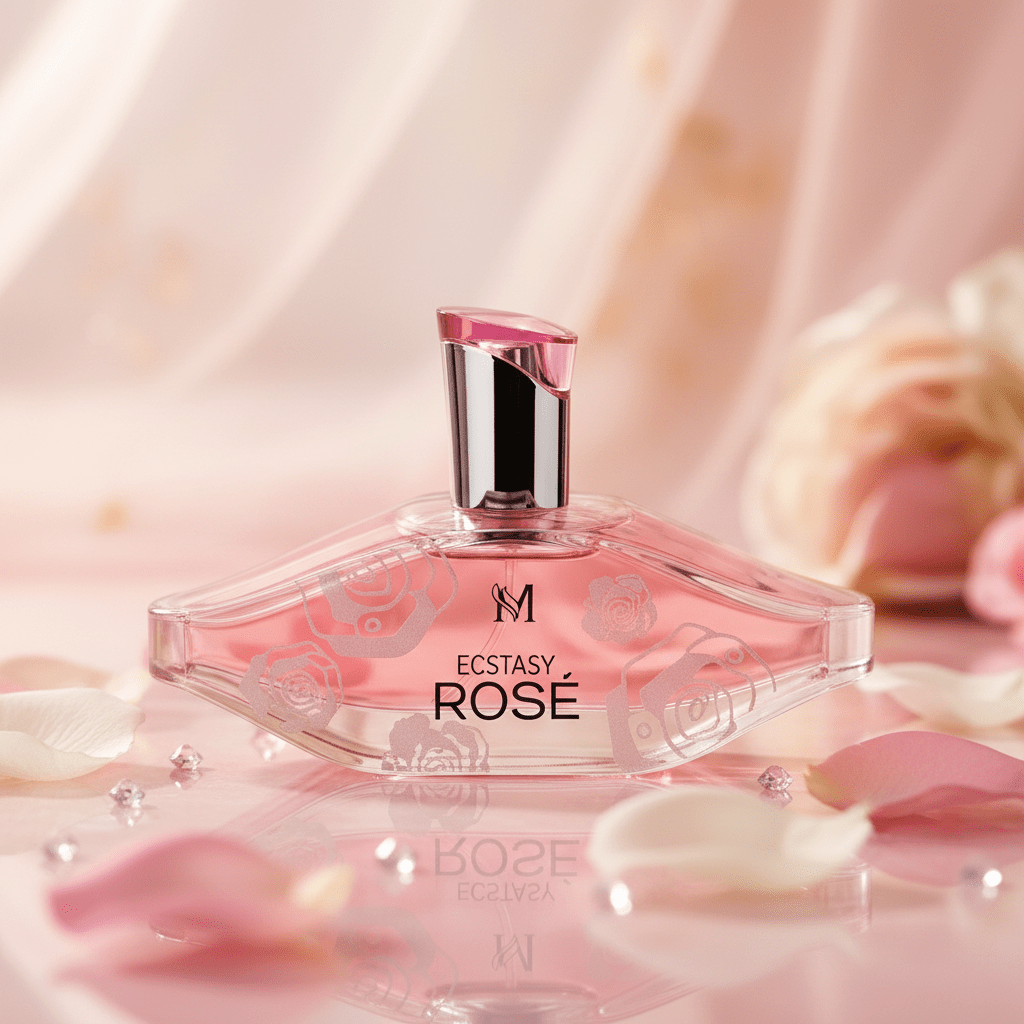 Eau De Parfum Ecstasy Rose Pour Femme 100ML - Perfume Floral Frutal Para Ocasiones Especiales