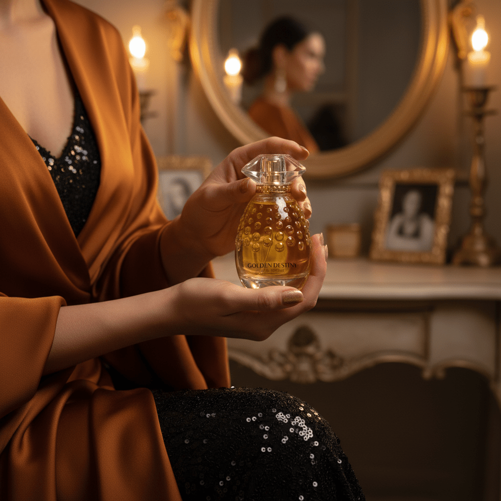 Eau De Parfum Golden Destinity Pour Femme 100ML - Elegancia Floral Amaderada Para Eventos
