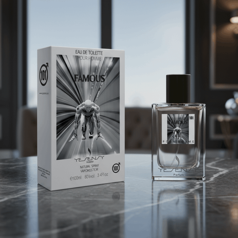 Eau De Parfum Famous Pour Homme 100ML - Fragancia Amaderada Para Noches Especiales