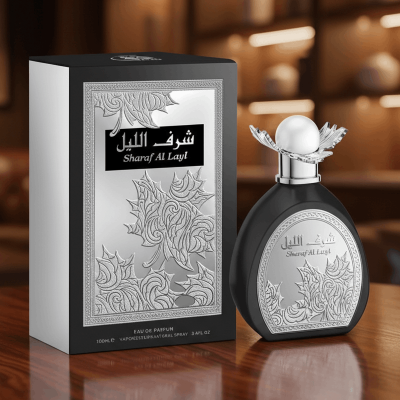 Eau De Parfum Sharaf Al Layl 100ML - Fragancia Amaderada Oriental Para Noches Especiales