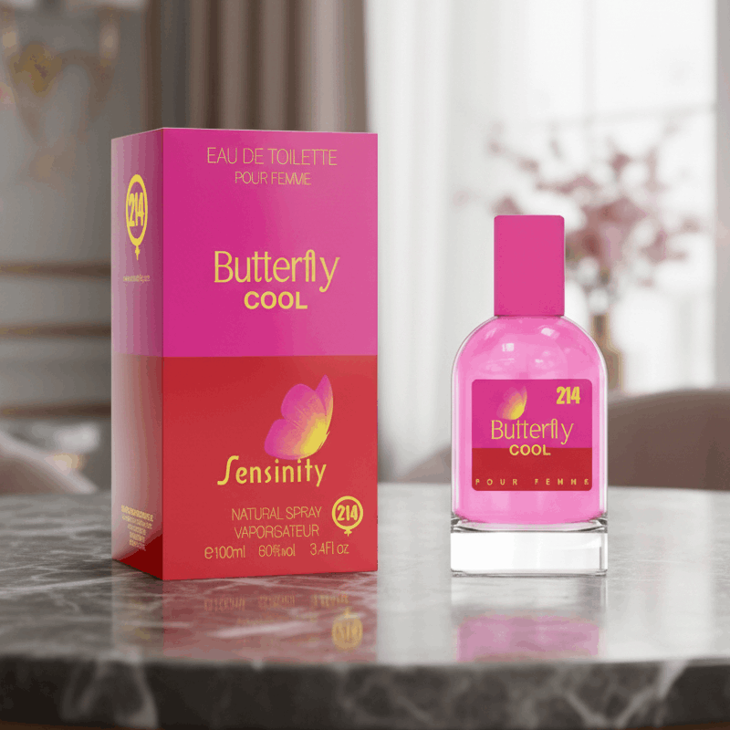 Eau De Toilette Butterfly Cool 100ML - Fresco Y Elegante Para Uso Diario