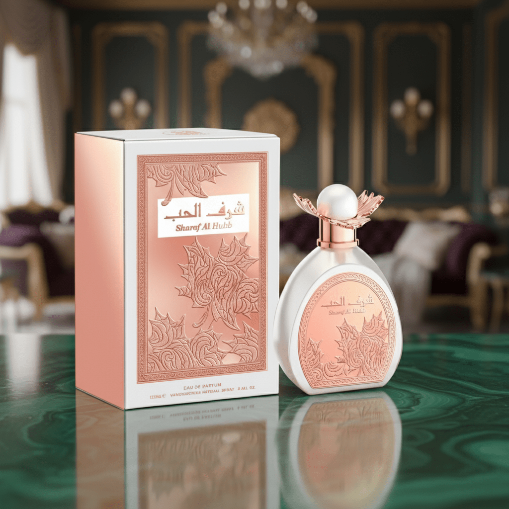 Eau De Parfum Sharaf Al Hubb 100ML - Elegancia Floral Amaderada Para El Día