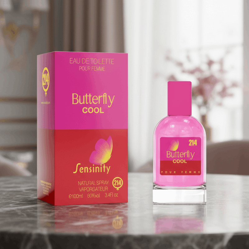 Eau De Toilette Butterfly Cool 100ML - Fresco Y Elegante Para Uso Diario