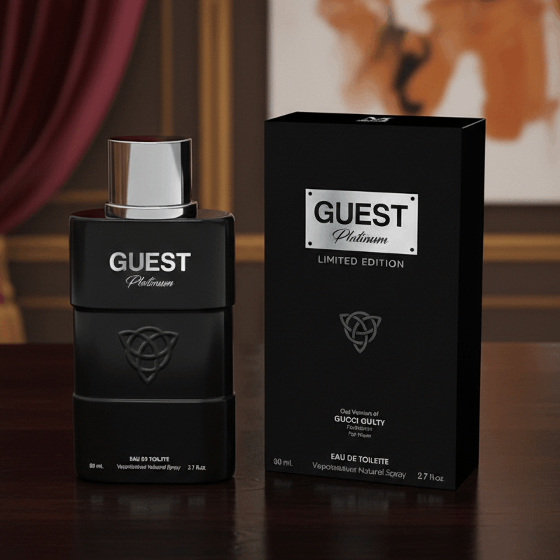 Eau De Toilette Guest Platinum Pour Homme 100ML - Perfume Seductor Para Noches Especiales