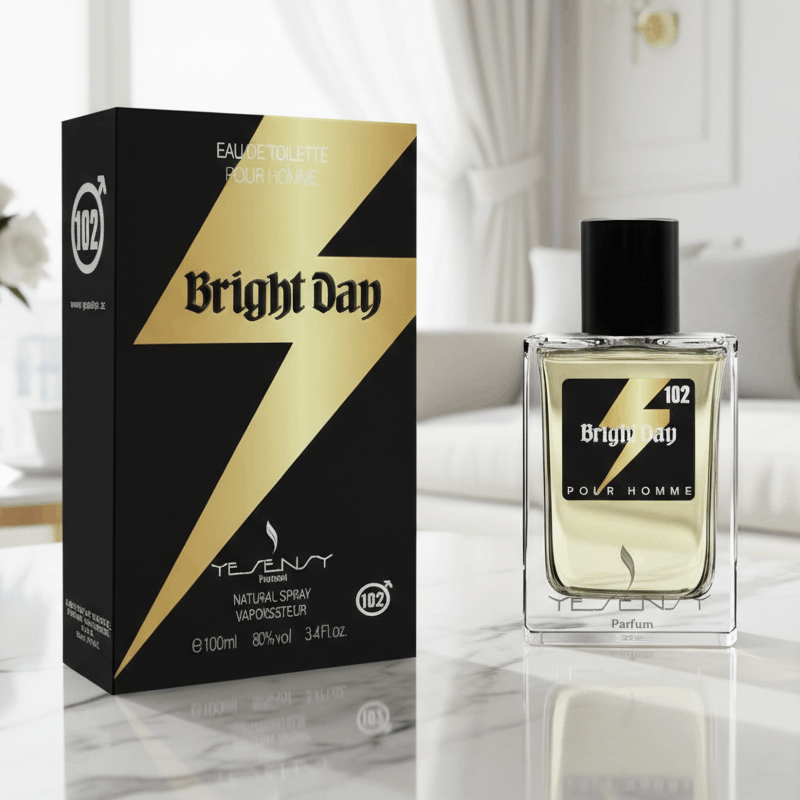 Eau De Parfum Bright Day Pour Homme 100ML - Fragancia Citrica Refrescante Para El Día