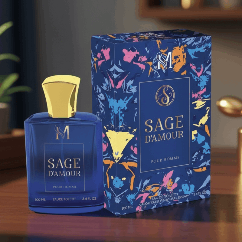 Eau De Parfum Sage D'aumor Pour Homme 100ML - Fragancia Amaderada Especiada Para Noche
