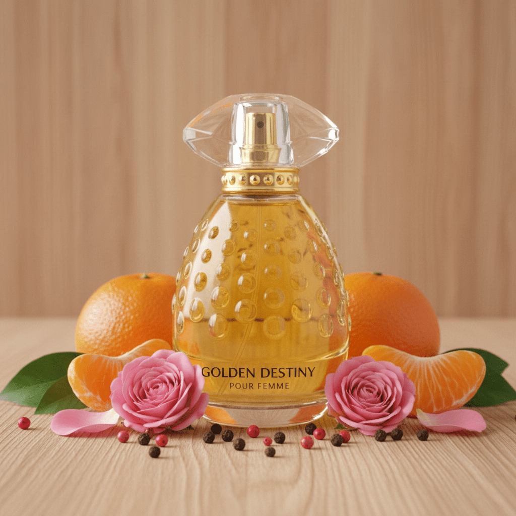 Eau De Parfum Golden Destinity Pour Femme 100ML - Elegancia Floral Amaderada Para Eventos