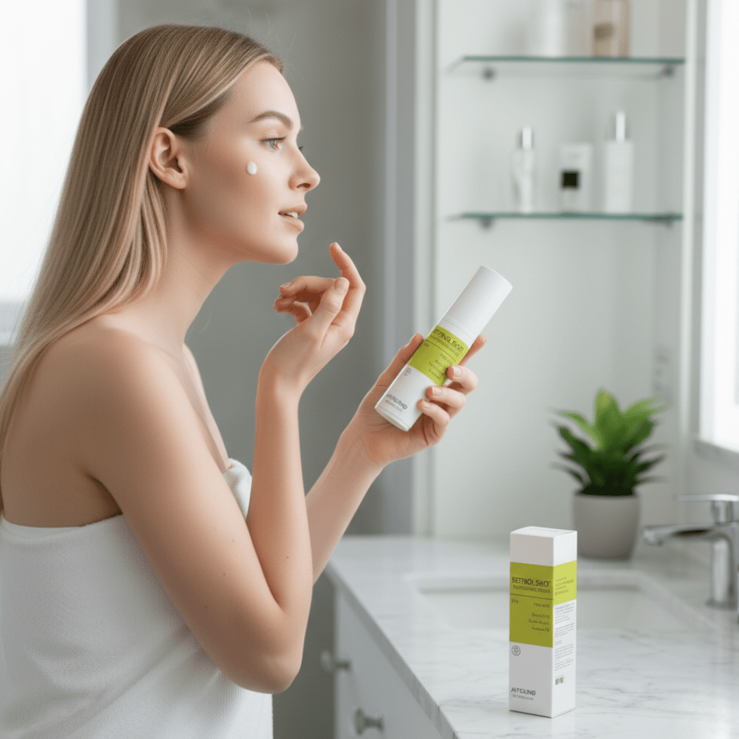 Sérum Facial Tensor con Retinol 0.1%, Péptidos y Pantenol 1% – Antiedad, Reafirmante, Reduce Arrugas y Mejora la Textura de la Piel – 30ml