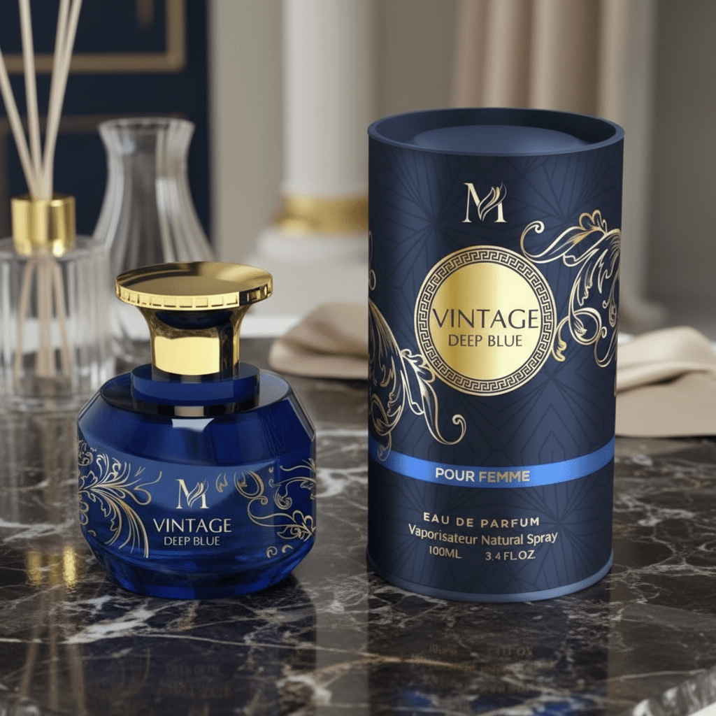 Perfume Eau De Parfum Vintage Deep Blue Pour Femme 100ml - Elegancia Diaria