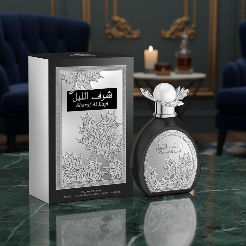 Eau De Parfum Sharaf Al Layl 100ML - Fragancia Amaderada Oriental Para Noches Especiales