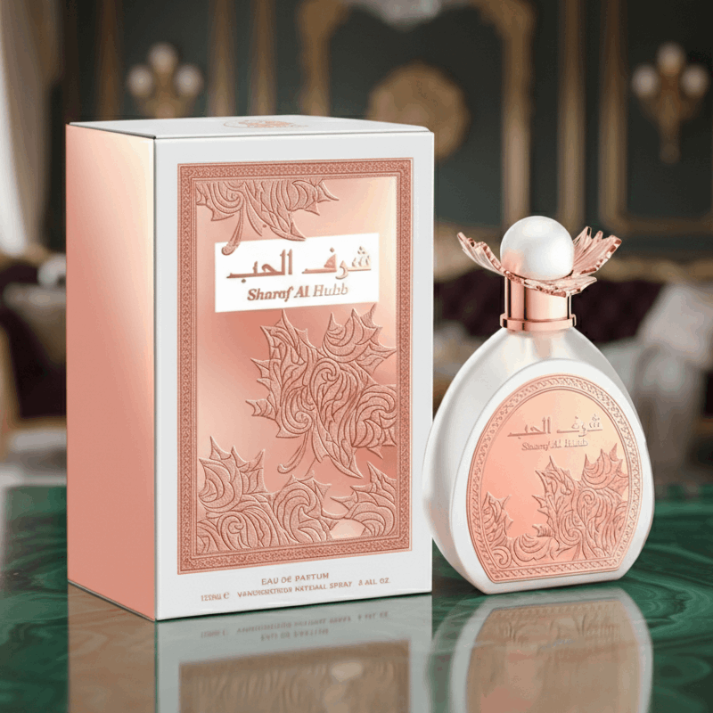 Eau De Parfum Sharaf Al Hubb 100ML - Elegancia Floral Amaderada Para El Día