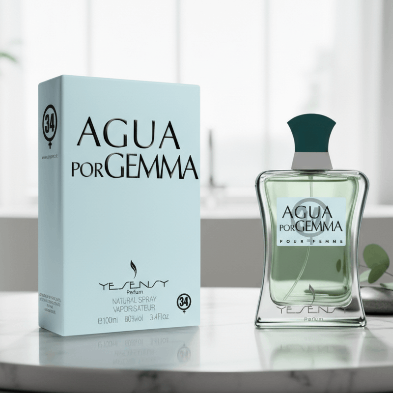 Eau De Toilette Agua Por Gemma Pour Femme 100ML - Frescura Para El Día
