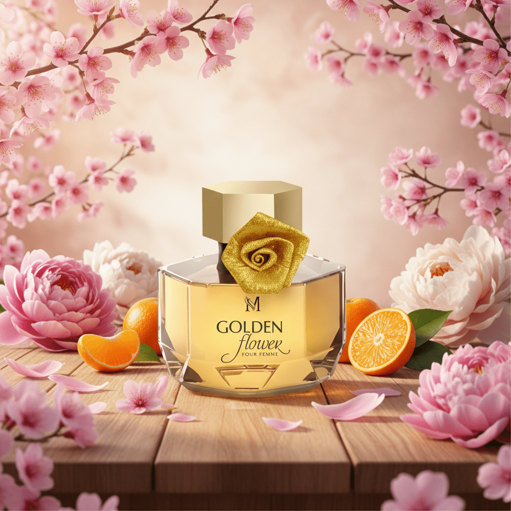 Eau De Parfum Golden Flower 100ML - Elegancia Para Eventos Y Citas
