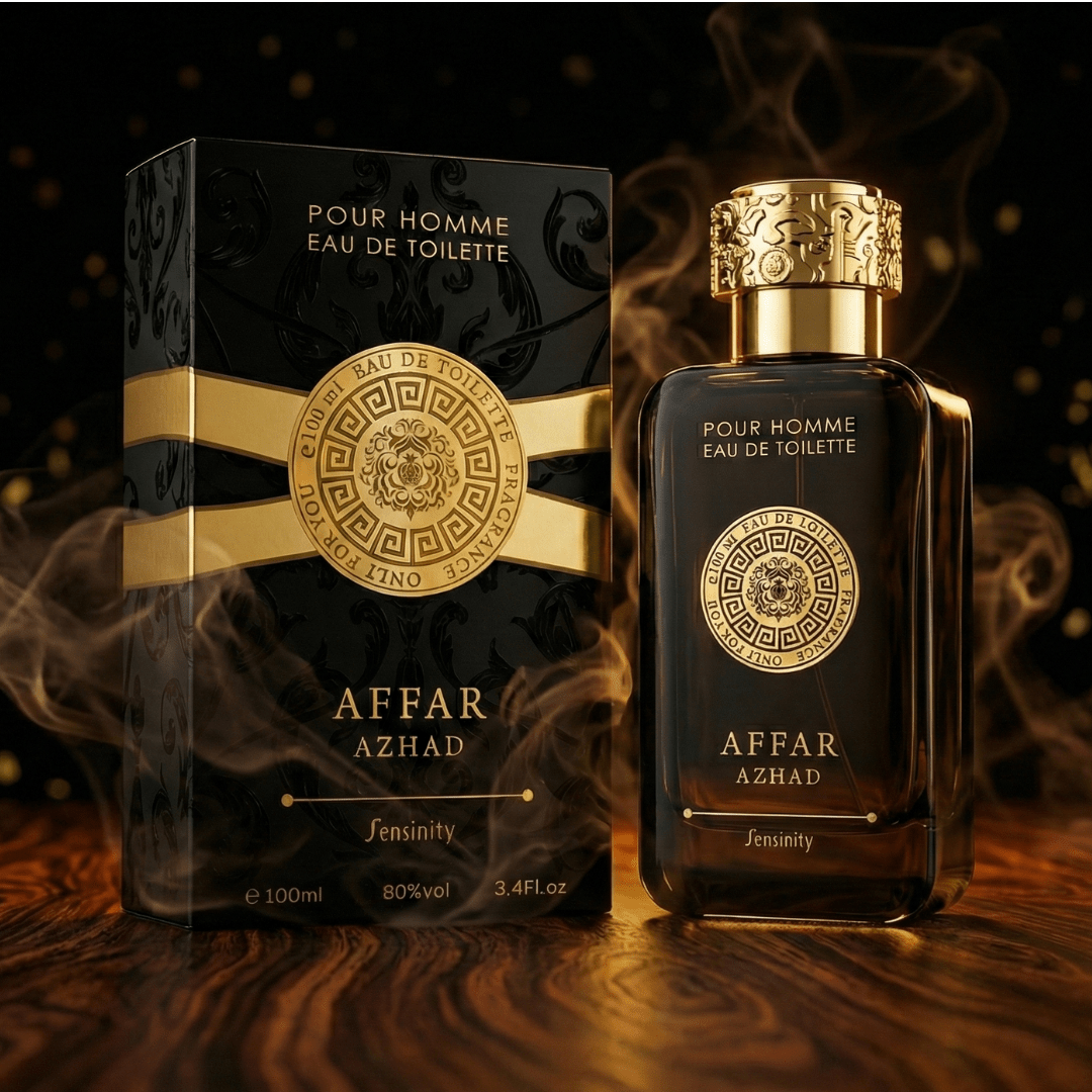 Perfume masculino Affar Azhad pour Homme 100ml eau de toilette – Fragancia intensa y duradera con notas orientales amaderadas, ideal para hombres elegantes y seguros
