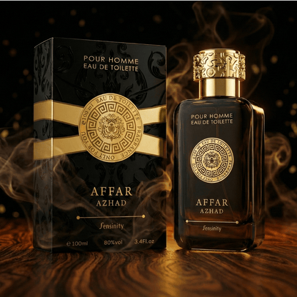 Perfume masculino Affar Azhad pour Homme 100ml eau de toilette – Fragancia intensa y duradera con notas orientales amaderadas, ideal para hombres elegantes y seguros